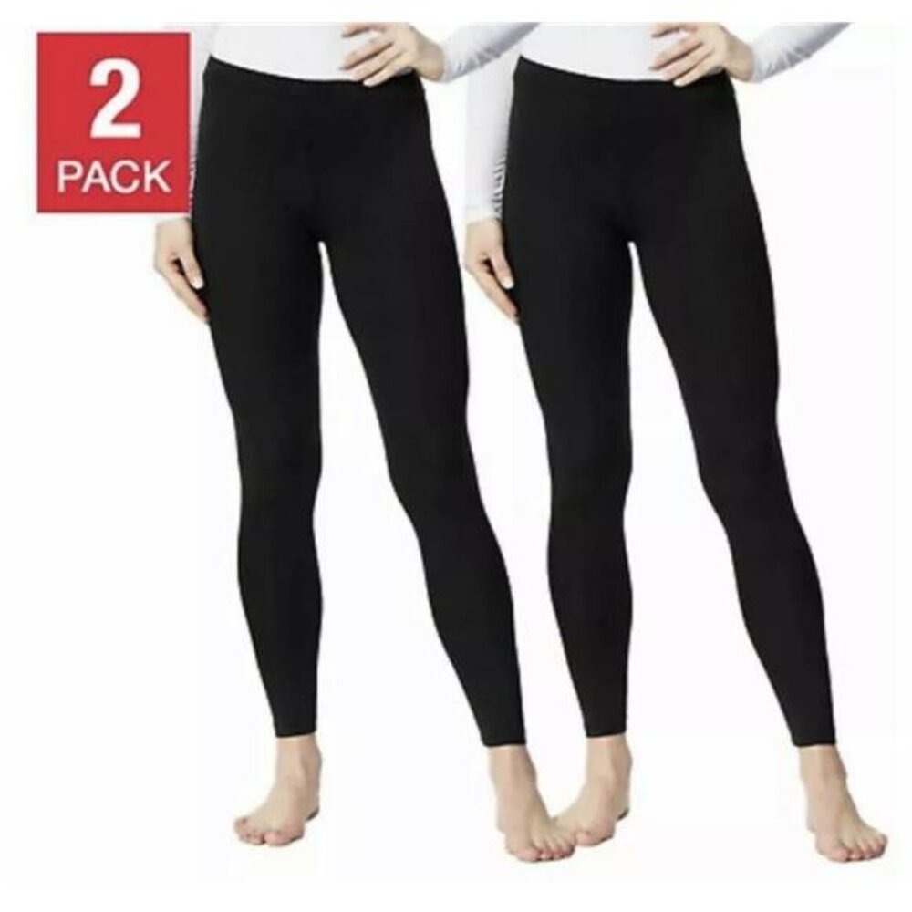 32 Degrees Women's 2 Pack Performance Ultra Light Legging (Black, X-Large) - Picture 3 of 4